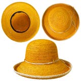 polcadot ブリムライン 細編みラフィアつば広ハット | FADEN | 詳細画像2 