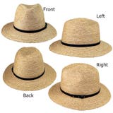 polcadot レザーベルトラフィアブレード中折ハット | FADEN | 詳細画像2 