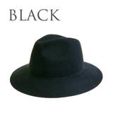 ブラック | Rubenロングブリム フェルト中折れハット 帽子 | FADEN