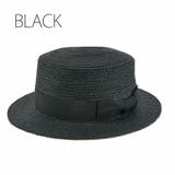 ブラック | [Ruben]STRAW BOATER HAT | FADEN