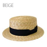 ベージュ | [Ruben]STRAW BOATER HAT | FADEN