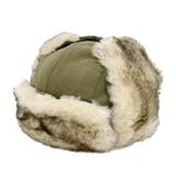 カーキ | MIX FUR FLIGHT CAP/ミックスファー フライトキャップ | FADEN