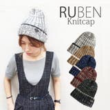 Ruben ラインmixニットキャップ 秋冬 男女兼用 ユニセックス | FADEN | 詳細画像1 