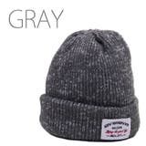 グレー | [Ruben]ワッペンmixニット帽 秋冬 男女兼用 | FADEN