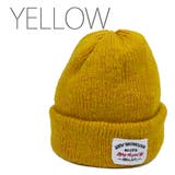 イエロー | [Ruben]ワッペンmixニット帽 秋冬 男女兼用 | FADEN