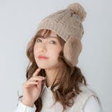 EAR COVER BONBON WATCH /耳ファーポンポンワッチニット帽 | FADEN | 詳細画像1 