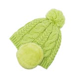 ピスタチオ | EAR COVER BONBON WATCH /耳ファーポンポンワッチニット帽 | FADEN