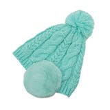 アクア | EAR COVER BONBON WATCH /耳ファーポンポンワッチニット帽 | FADEN