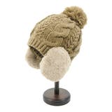 EAR COVER BONBON WATCH /耳ファーポンポンワッチニット帽 | FADEN | 詳細画像2 