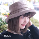 BEIGE(ベージュ) | エッジアップ ドレープリボン ハット | FADEN
