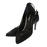 ブラック | パーティーシューズ パンプス レース | PourVous