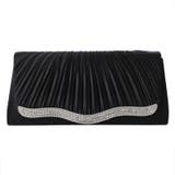 ブラック | レディースバッグ クラッチバッグ 謝恩会 | PourVous