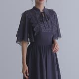 ネイビー | 結婚式 ワンピース パーティードレス | PourVous