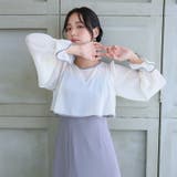 オフ×ブルー | ワンピース 体型カバー フォーマルドレス | PourVous