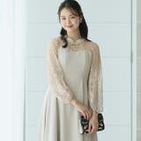 グレー | ワンピース 体型カバー フォーマルドレス | PourVous