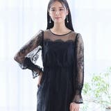 ブラック | ワンピース 体型カバー フォーマルドレス | PourVous