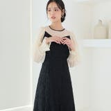 ブラック | 体型カバー フォーマルドレス ワンピース | PourVous