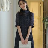 ネイビー | パーティードレス 結婚式 ワンピース | PourVous