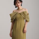 イエロー | 体型カバー フォーマルドレス ワンピース | PourVous