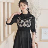 ブラック | 体型カバー フォーマルドレス ワンピース | PourVous