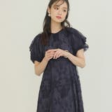 ダークネイビー | ワンピース 体型カバー フォーマルドレス | PourVous