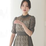 ネイビー | ワンピース フォーマルドレス 体型カバー | PourVous