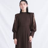 ブラウン | ワンピース 体型カバー フォーマルドレス | PourVous
