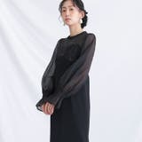 ブラック | ワンピース 体型カバー フォーマルドレス | PourVous