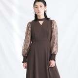 ブラウン | ワンピース フォーマルドレス 体型カバー | PourVous