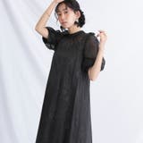 ブラック | ワンピース 体型カバー フォーマルドレス | PourVous
