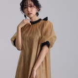 オレンジ | ワンピース 体型カバー フォーマルドレス | PourVous