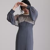 アッシュネイビー | ワンピース フォーマルドレス 体型カバー | PourVous