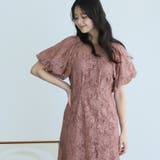 アンティークピンク | 体型カバー フォーマルドレス ワンピース | PourVous