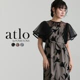 ブラック | サーキュラー スリーブ フラワー | PourVous