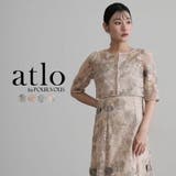 グレージュ | 刺繍 2点セット ワンピース | PourVous