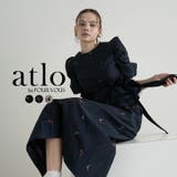 ネイビー | ブロッサム フリル ワンピース | PourVous