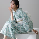 13 麻の葉水彩模様 | 浴衣 洗える浴衣 レディース | PourVous