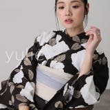 4 ブラウン薔薇模様 | 洗える浴衣 レディース 浴衣 | PourVous