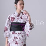 2 ボルドー花まつり | 浴衣 洗える浴衣 レディース | PourVous