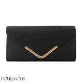 ブラック | クラッチバッグ パーティーバッグ 結婚式 | PourVous