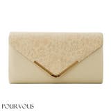 ベージュ | クラッチバッグ パーティーバッグ 結婚式 | PourVous