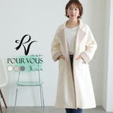 ロングコート アウター ラップコート | PourVous | 詳細画像1
