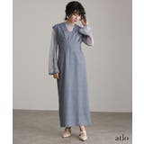 チュールインナー Vネックジレ ワンピース | PourVous | 詳細画像19 