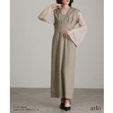 チュールインナー Vネックジレ ワンピース | PourVous | 詳細画像7 