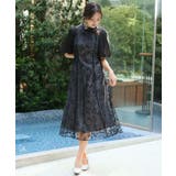 刺繍レース パフスリーブ ワンピース | PourVous | 詳細画像15 