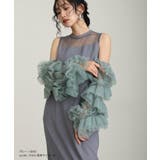 デタッチドスリーブ パーティードレス オケージョン | PourVous | 詳細画像3 