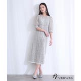 スパンコール カフスボタン パーティードレス | PourVous | 詳細画像8