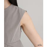 ストライプ ペプラム セットアップ | PourVous | 詳細画像13 