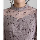 刺繍レース パフスリーブ ワンピース | PourVous | 詳細画像12 