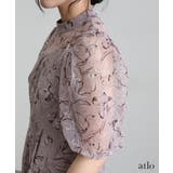 刺繍レース パフスリーブ ワンピース | PourVous | 詳細画像13 